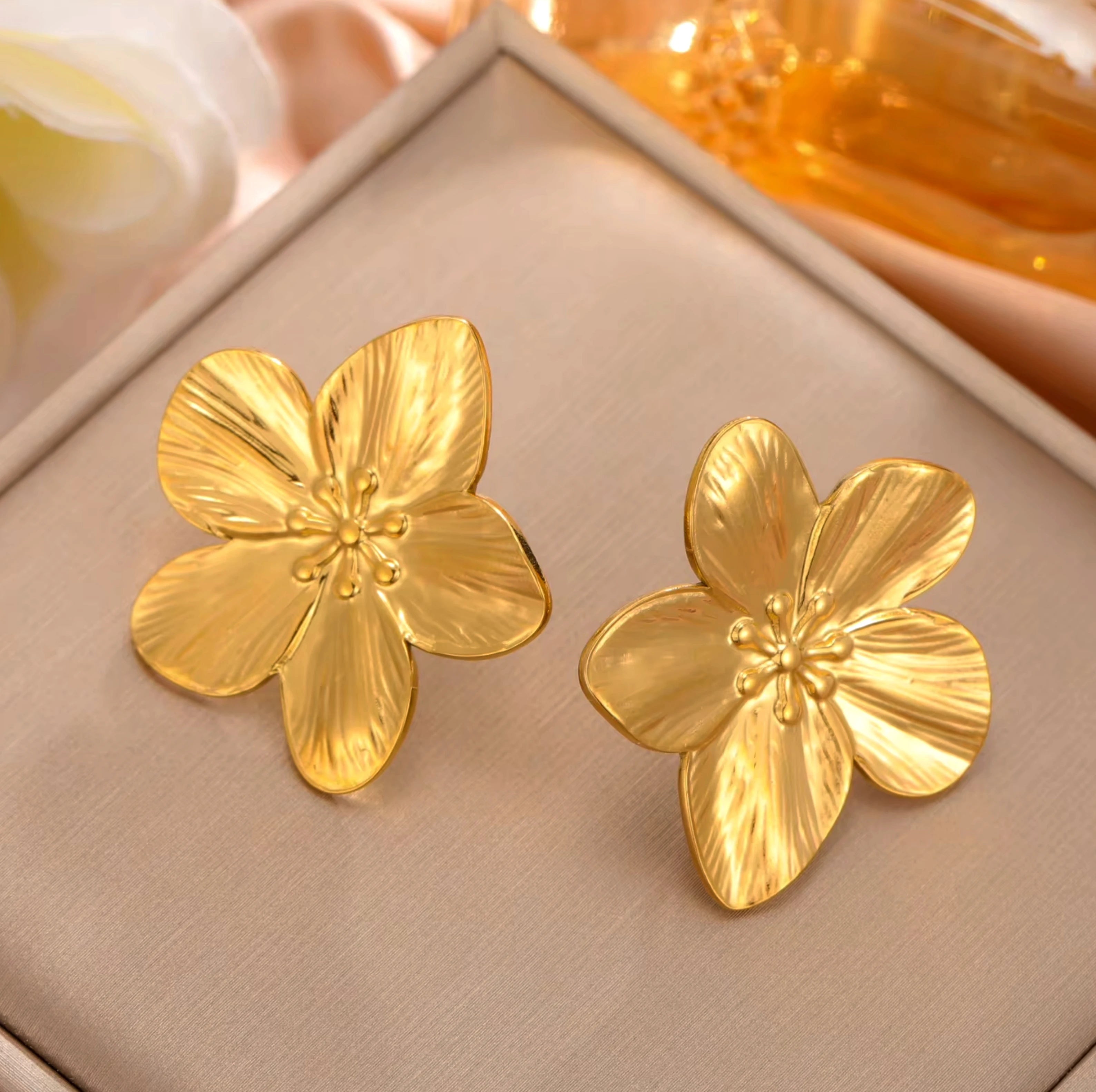 boucle d'oreille Floréa l'héritage doré